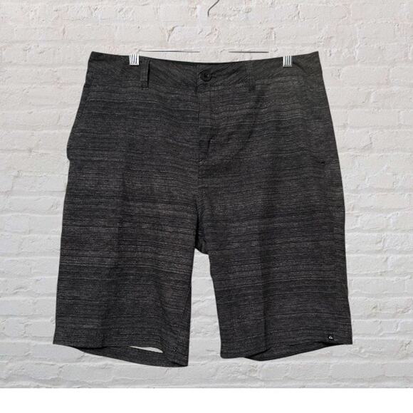Quiksilver Gray Men's Amphibian 10" Inseam Pocket Shorts Size 32 - Picture 1 of 8